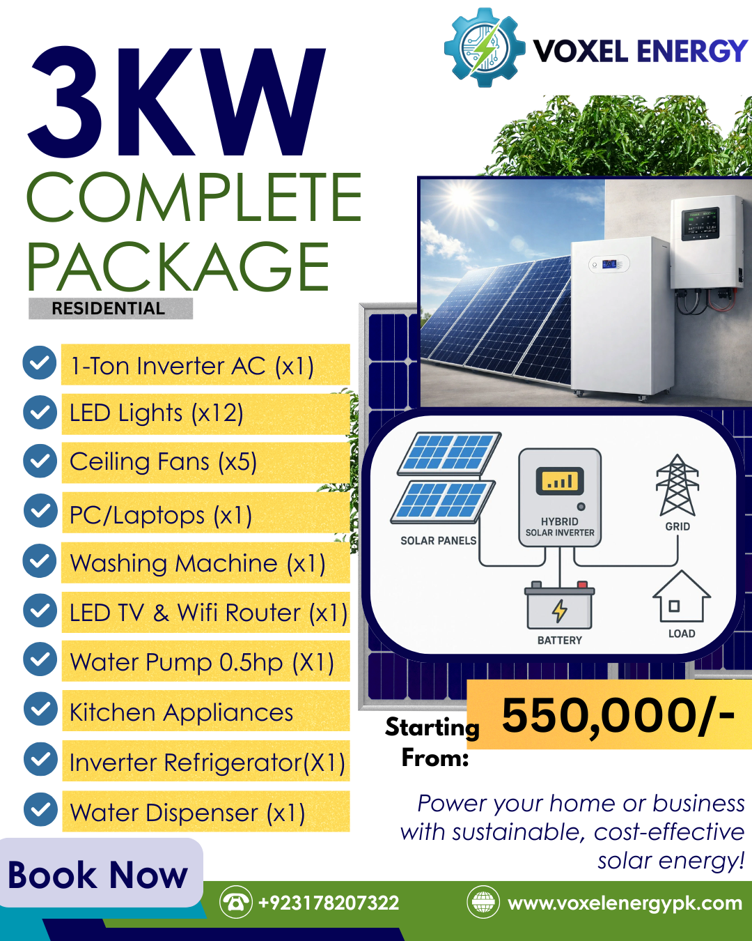 Hybrid-3KW (with Battery)
